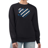 Colorado Avalanche G-III 4Her by Carl Banks Women's Heart Graphic Pullover Sweatshirt - Black | US 201411322
