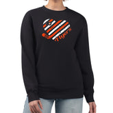 Philadelphia Flyers G-III 4Her by Carl Banks Women's Heart Graphic Pullover Sweatshirt - Black | US 201411329