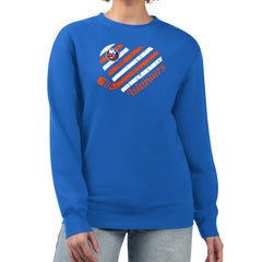 New York Islanders G-III 4Her by Carl Banks Women's Heart Graphic Pullover Sweatshirt - Royal | US 201411347
