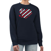 Columbus Blue Jackets G-III 4Her by Carl Banks Women's Heart Graphic Pullover Sweatshirt - Navy | US 201411351