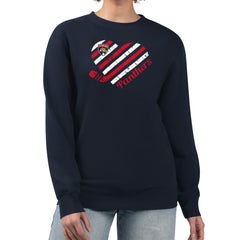 Florida Panthers G-III 4Her by Carl Banks Women's Heart Graphic Pullover Sweatshirt - Navy | US 201411358