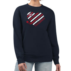 Montreal Canadiens G-III 4Her by Carl Banks Women's Heart Graphic Pullover Sweatshirt - Navy | US 201411381