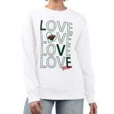 Minnesota Wild G-III 4Her by Carl Banks Women's Lots Of Love Team Logo Graphic Pullover Sweatshirt - White | US 201411496