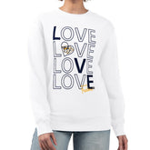 Nashville Predators G-III 4Her by Carl Banks Women's Lots Of Love Team Logo Graphic Pullover Sweatshirt - White | US 201411499