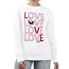 Washington Capitals G-III 4Her by Carl Banks Women's Lots Of Love Team Logo Graphic Pullover Sweatshirt - White | US 201411514