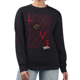 Minnesota Wild G-III 4Her by Carl Banks Women's Lots Of Love Team Logo Graphic Pullover Sweatshirt - Black | US 201411559