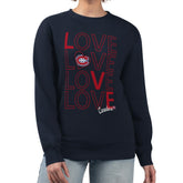 Montreal Canadiens G-III 4Her by Carl Banks Women's Lots Of Love Team Logo Graphic Pullover Sweatshirt - Navy | US 201411567