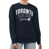 Toronto Maple Leafs G-III 4Her by Carl Banks Women's Filigree Team Graphic Fleece Pullover Sweatshirt - Navy | US 201411634