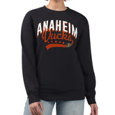 Anaheim Ducks G-III 4Her by Carl Banks Women's Filigree Team Graphic Fleece Pullover Sweatshirt - Black | US 201411637