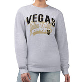Vegas Golden Knights G-III 4Her by Carl Banks Women's Filigree Team Graphic Fleece Pullover Sweatshirt - Heather Gray | US 201411659