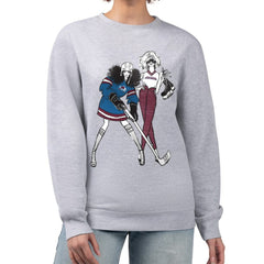 Colorado Avalanche G-III 4Her by Carl Banks Women's Hockey Girls Team Graphic Fleece Pullover Sweatshirt - Heather Gray | US 201411701
