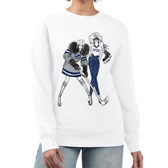 Tampa Bay Lightning G-III 4Her by Carl Banks Women's Hockey Girls Team Graphic Fleece Pullover Sweatshirt - White | US 201411717
