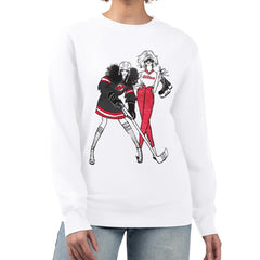 New Jersey Devils G-III 4Her by Carl Banks Women's Hockey Girls Team Graphic Fleece Pullover Sweatshirt - White | US 201411730
