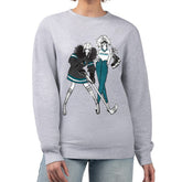 San Jose Sharks G-III 4Her by Carl Banks Women's Hockey Girls Team Graphic Fleece Pullover Sweatshirt - Heather Gray | US 201411745