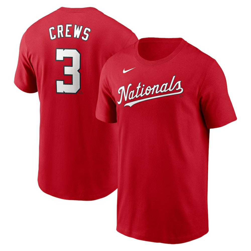 Dylan Crews Washington Nationals Nike Fuse Name & Number T-Shirt - Red T-shirts