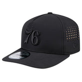 Philadelphia 76ers Vented 9FIFTY A-Frame Snapback Hat Black - New Era