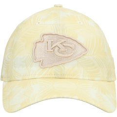 Kansas City Chiefs New Era Women's Frond 9TWENTY Adjustable Hat - Cream Hats