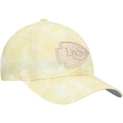 Kansas City Chiefs New Era Women's Frond 9TWENTY Adjustable Hat - Cream Hats