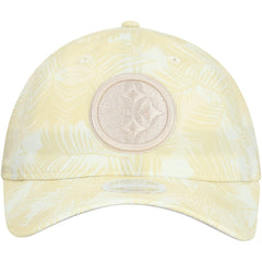 Pittsburgh Steelers New Era Women's Frond 9TWENTY Adjustable Hat - Cream Hats