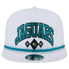 Jacksonville Jaguars New Era Diamond Golfer Snapback Hat - White Hats