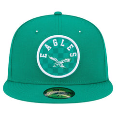 Philadelphia Eagles New Era Checkered 59FIFTY Fitted Hat - Kelly Green Hats