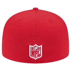 San Francisco 49ers New Era Checkered 59FIFTY Fitted Hat - Scarlet Hats