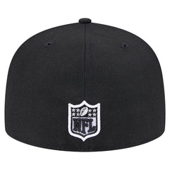 New Orleans Saints New Era Checkered 59FIFTY Fitted Hat - Black Hats