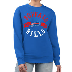 Buffalo Bills G-III 4Her by Carl Banks Women's Large Team Graphic Fleece Pullover Sweatshirt - Royal Pullover