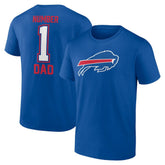 Buffalo Bills Father's Day #1 Dad T-Shirt - Royal T-shirts