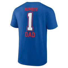 Buffalo Bills Father's Day #1 Dad T-Shirt - Royal T-shirts
