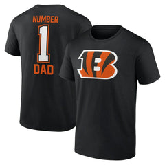Cincinnati Bengals Father's Day #1 Dad T-Shirt - Black T-shirts