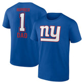 New York Giants Father's Day #1 Dad T-Shirt - Royal T-shirts