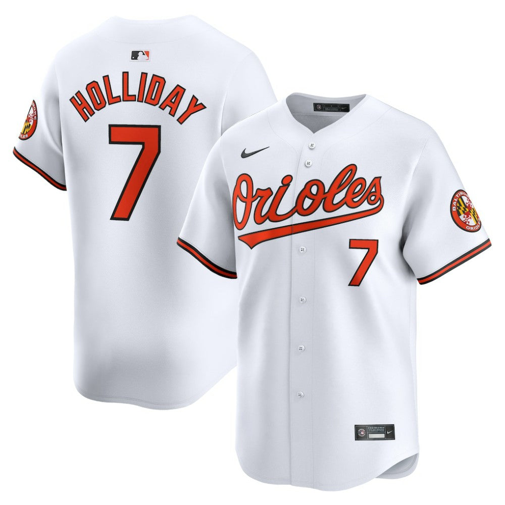 Jackson Holliday Baltimore Orioles Nike Home Limited Player Jersey - White Jerseys