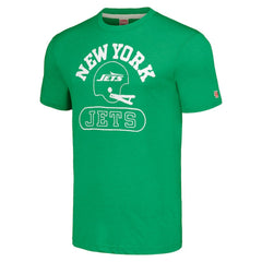 New York Jets Homage Unisex Helmet Tri-Blend T-Shirt - Green T-shirts