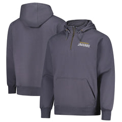 Jacksonville Jaguars Dunbrooke Unisex Defender Quarter-Zip Hoodie - Graphite Hoodies