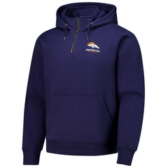 Denver Broncos Dunbrooke Unisex Defender Quarter-Zip Hoodie - Navy Hoodies