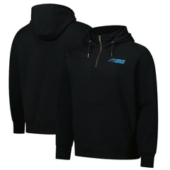 Carolina Panthers Dunbrooke Unisex Defender Quarter-Zip Hoodie - Black Hoodies