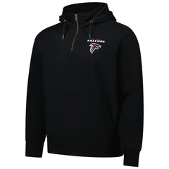 Atlanta Falcons Dunbrooke Unisex Defender Quarter-Zip Hoodie - Black Hoodies