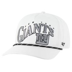 New York Giants '47 Wave Speckle Hitch Rope Adjustable Hat - White Hats
