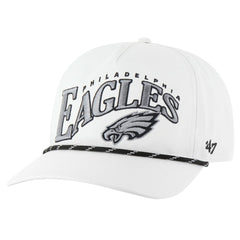 Philadelphia Eagles '47 Wave Speckle Hitch Rope Adjustable Hat - White Hats