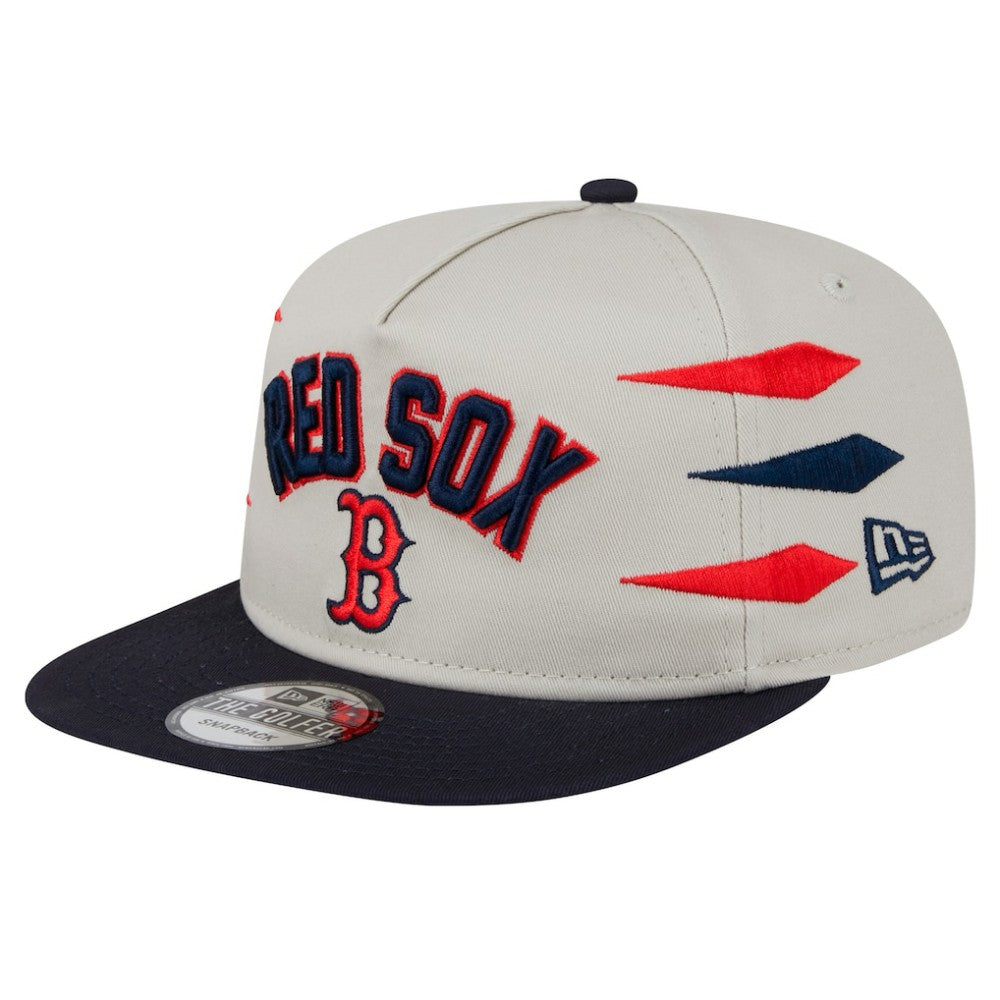 Boston Red Sox New Era Iron Golfer Snapback Hat - Cream Hats