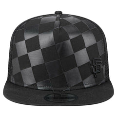 San Francisco Giants New Era Score Check 9FIFTY A-Frame Trucker Snapback Hat - Black Hats