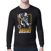 Boston Bruins Starter Player Grid Long Sleeve T-Shirt - Black | US 201424485