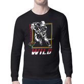 Minnesota Wild Starter Player Grid Long Sleeve T-Shirt - Black | US 201424495