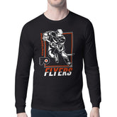 Philadelphia Flyers Starter Player Grid Long Sleeve T-Shirt - Black | US 201424496