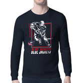 Columbus Blue Jackets Starter Player Grid Long Sleeve T-Shirt - Navy | US 201424534