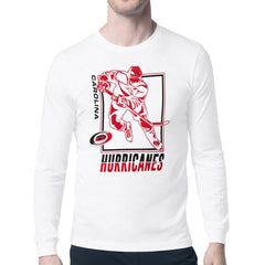 Carolina Hurricanes Starter Player Grid Long Sleeve T-Shirt - White | US 201424562