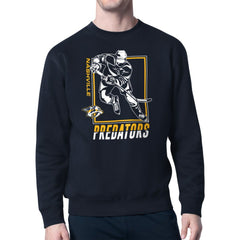 Nashville Predators Starter Player Grid Fleece Pullover Sweatshirt - Navy | US 201424756