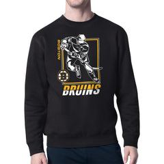 Boston Bruins Starter Player Grid Fleece Pullover Sweatshirt - Black | US 201424762