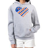 New York Knicks G-III 4Her by Carl Banks Women's Heart Pullover Hoodie - Heather Gray